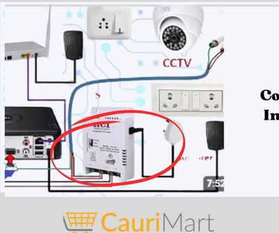 Stabilized power supply for 8ch Hikvision video surveillance