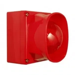 Balise sonore multi-tons à zone ouverte Apollo rouge