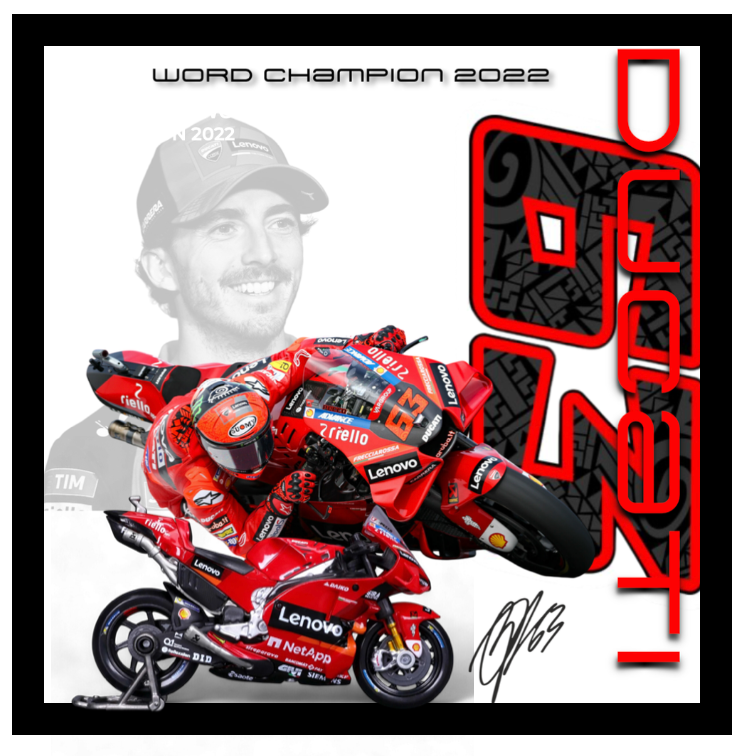 DUCATI DESMOSEDICI F.BAGNAIA #63 WORD CHAMPION 2023 1:18