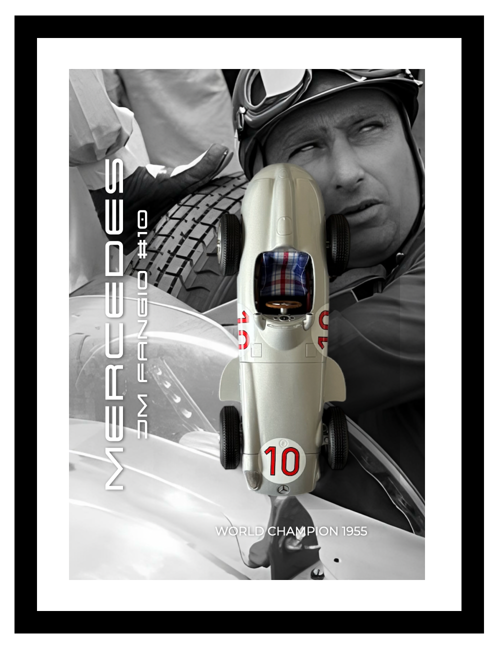 MERCEDES JM FANGIO 1955 WORD CHAMPION 1:18
