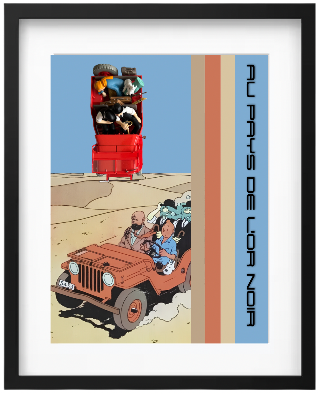 TINTIN AU PAYS DE L&#39;OR NOIR 1:24