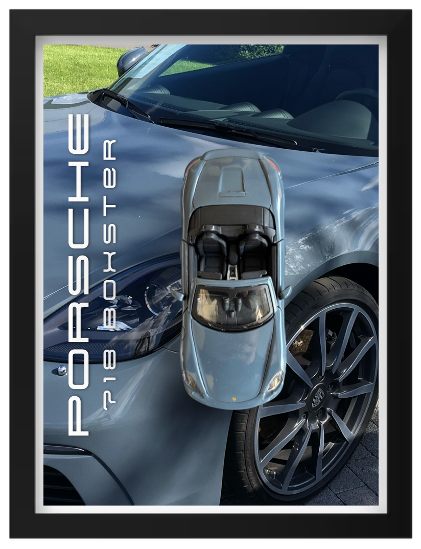 PORSCHE 718 1/24 30X40