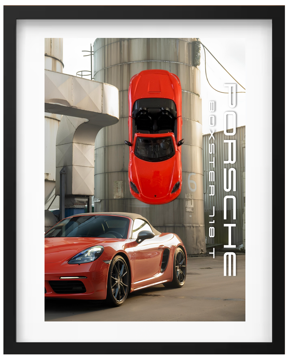 PORSCHE 718 1/24 40X50