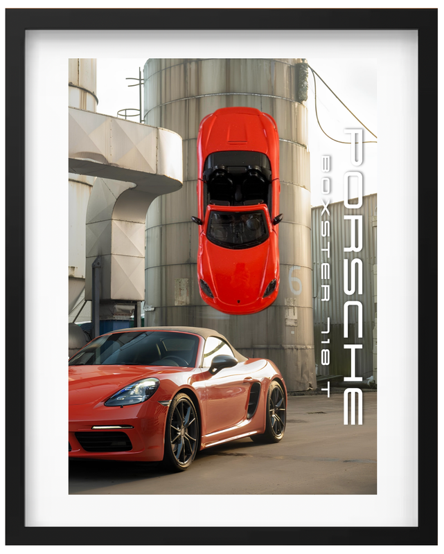 PORSCHE 718 1/24 40X50