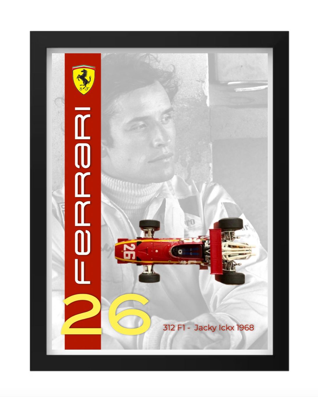 F1 FERRARI 312  J.ICKX 1968 1:24