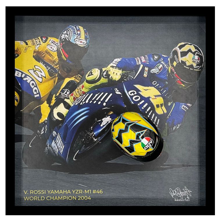 CASQUE #46 V.ROSSI  WORLD CHAMPION  2004 1:5