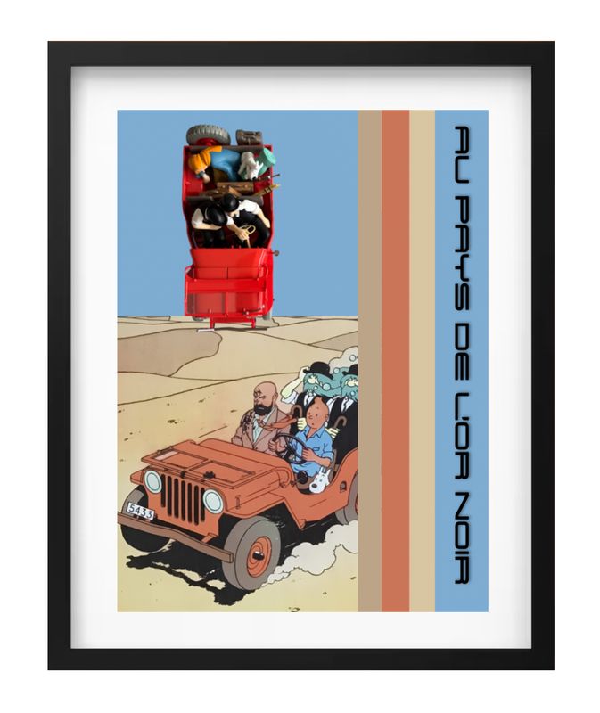 TINTIN AU PAYS DE L'OR NOIR 1:24