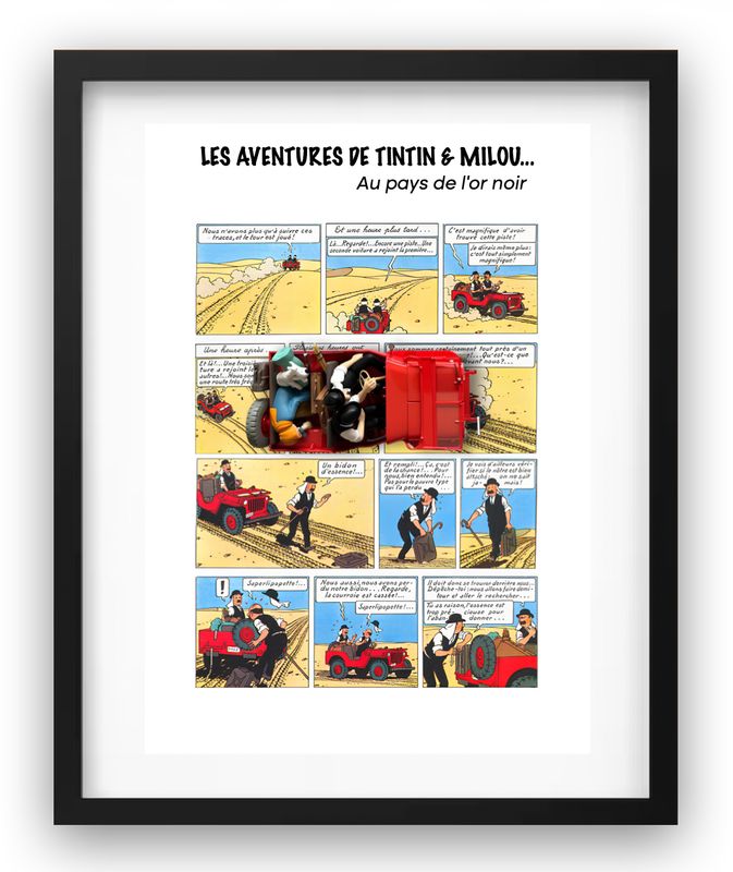 TINTIN AU PAYS DE L'OR NOIR 1:24