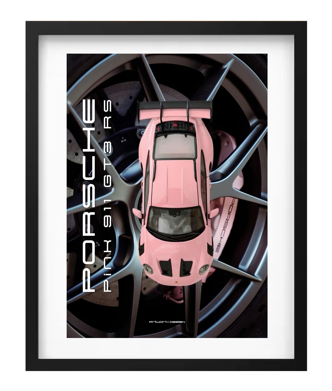 PORSCHE PINK 992 GT3 RS  1:18
