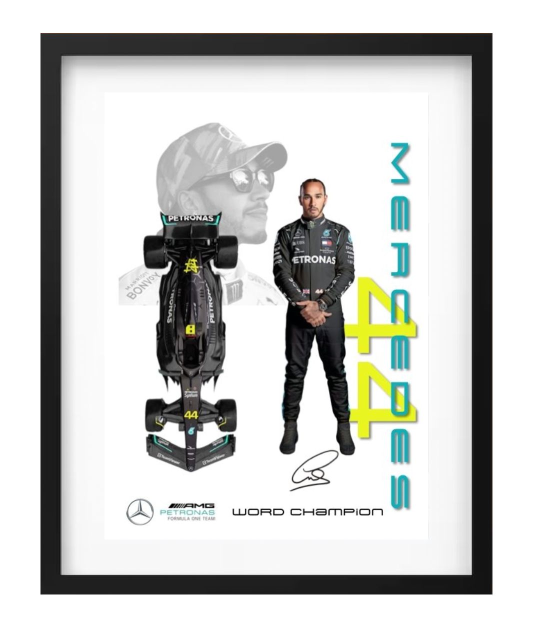 F1 MERCEDES  LEWIS HAMILTON 1:24