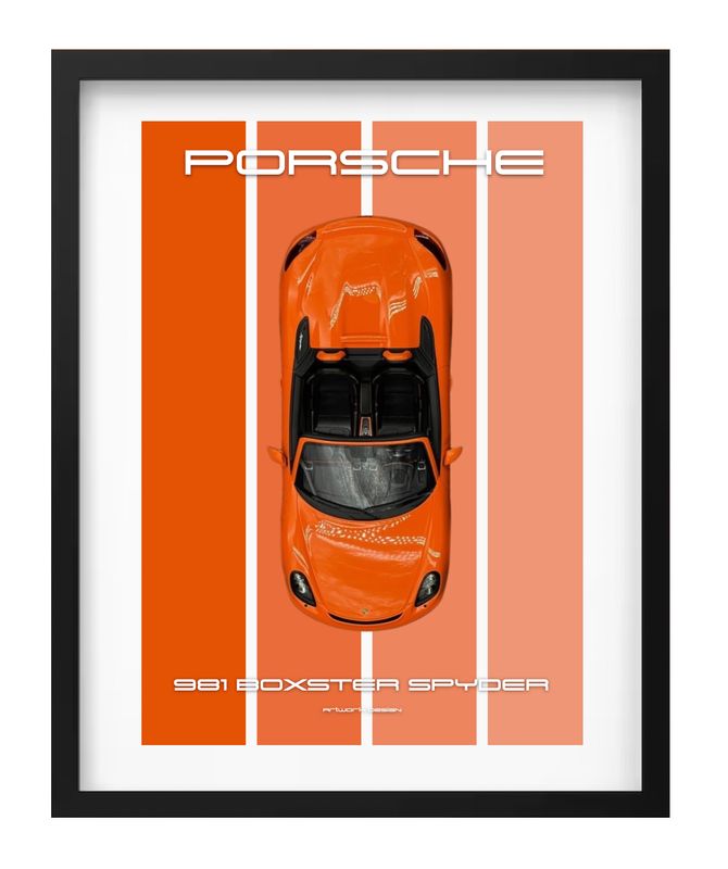 PORSCHE 981 BOXSTER SPYDER (2) 1:18
