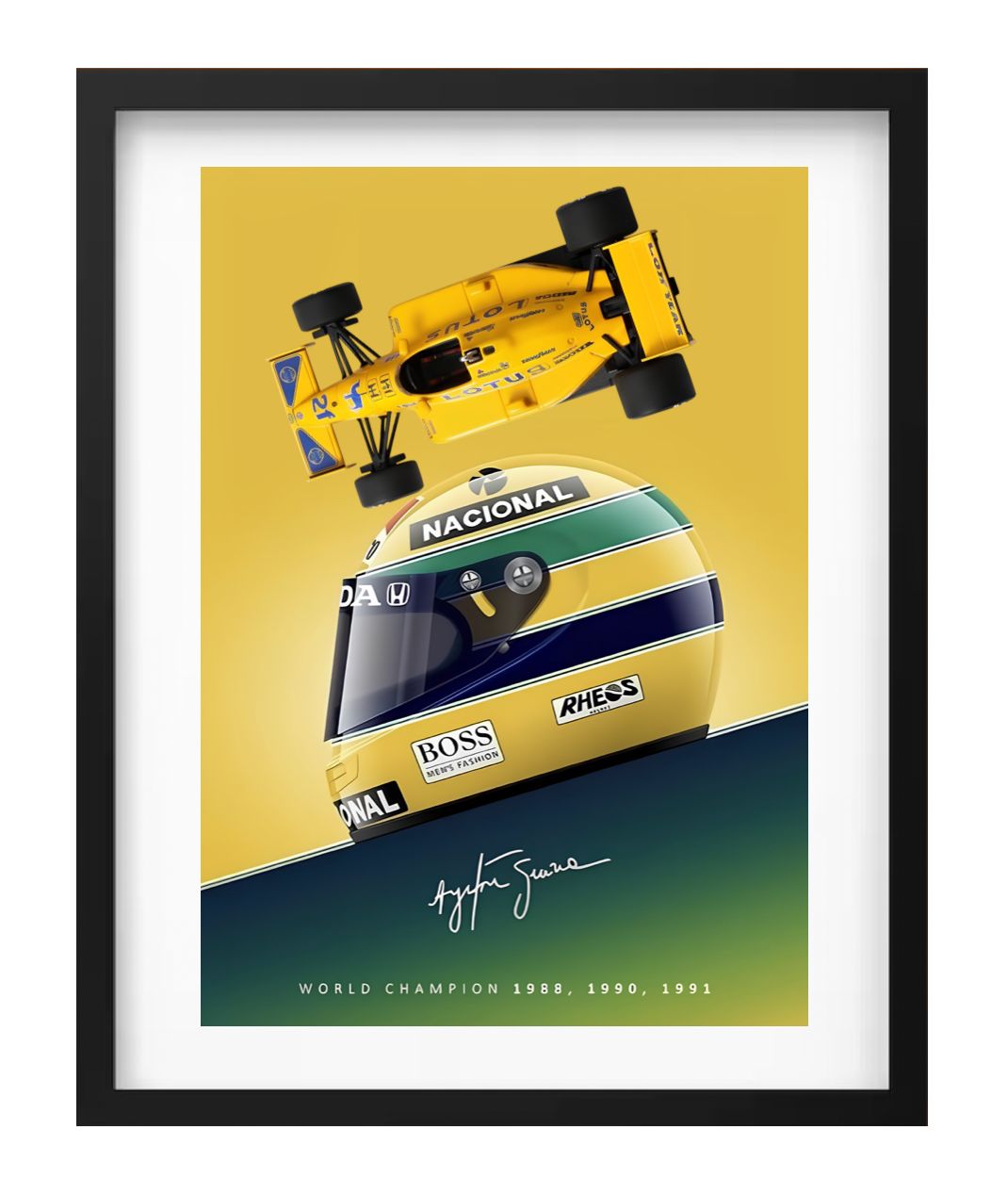 F1 LOTUS CAMEL SENNA 1:24