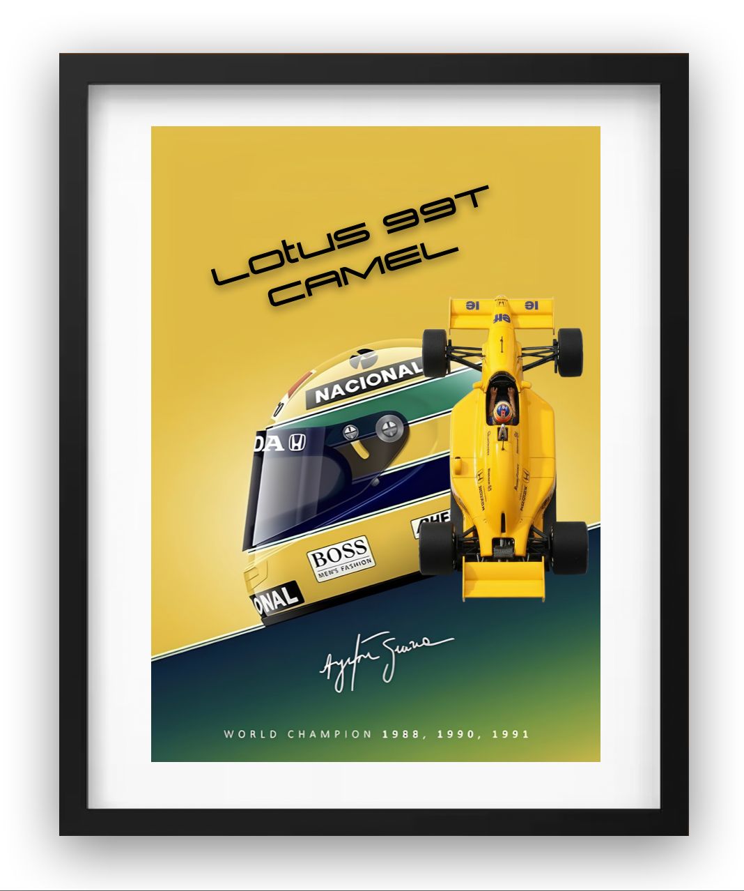 FORMULE 1 LOTUS CAMEL SENNA 1:24