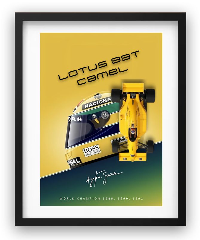 FORMULE 1 LOTUS CAMEL SENNA 1:24
