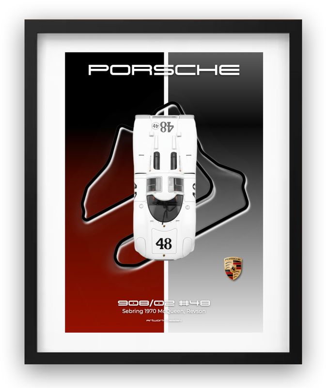 PORSCHE 908 GULF #48 SEBRING 1970 STEVE MC QUEEN 1:18