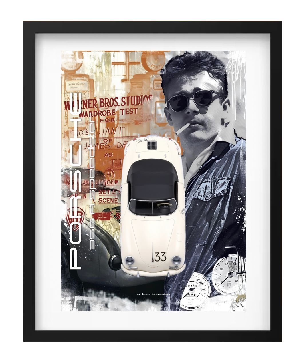PORSCHE 356 JAMES DEAN 1:18