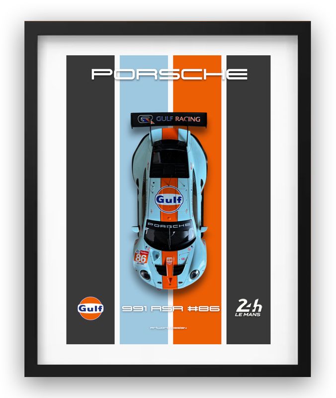 PORSCHE 911 RSR GULF  1:18