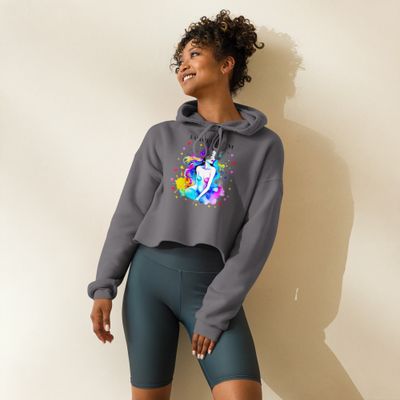 Radiate Self-Love Crop Hoodie
