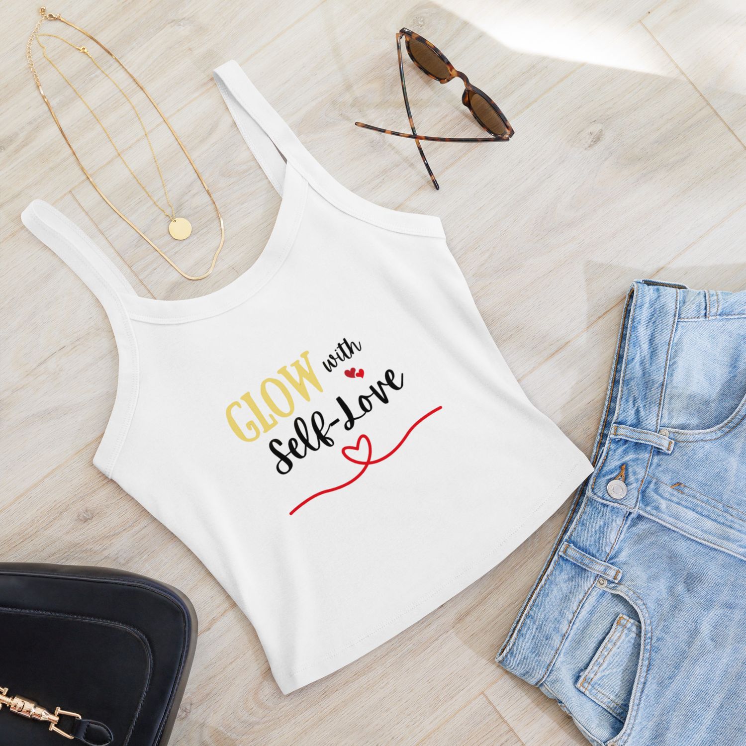 Glow with Self Love Crop top