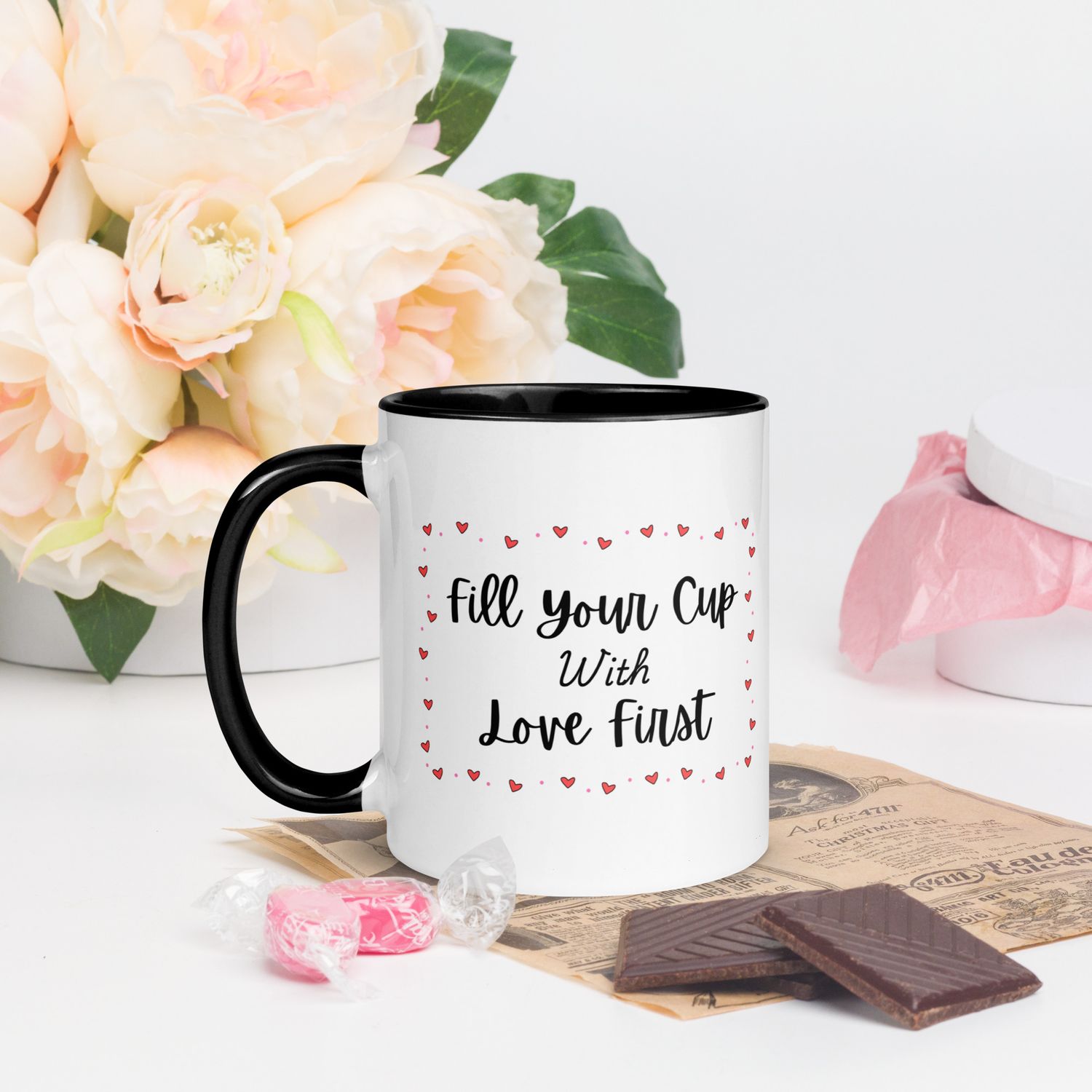 Fill Your Cup with Love First Mug