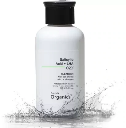 Dravida Organics 2% Salicylic Acid Face wash For Oily Skin - Oil Control &amp; Anti Acne For Men &amp; Women (100 ml) Face Wash  (100 ml)