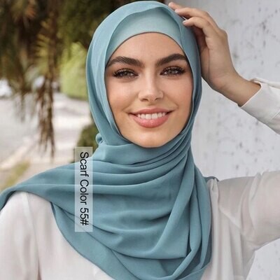 Plain Colour Shawl Chiffon