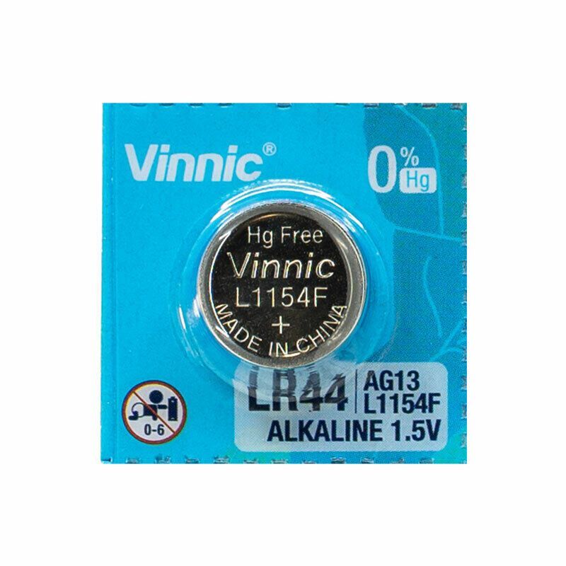Pilas LR44 Vinnic Ag13 Blister 10 unidades