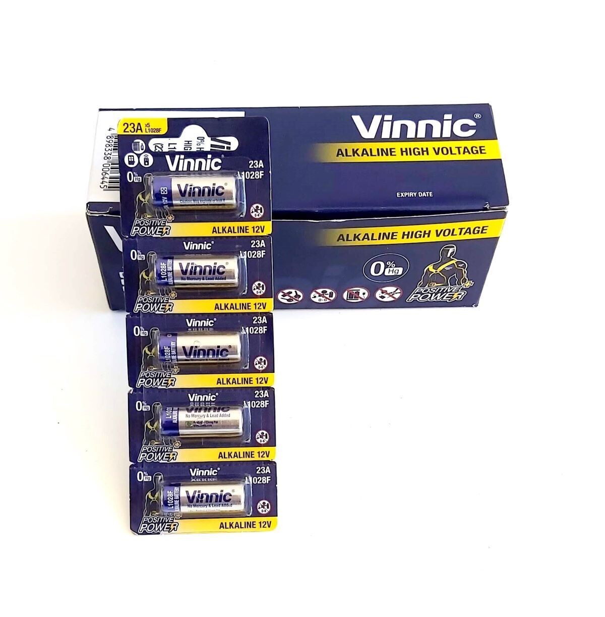 X 40 Pilas A23 Vinnic 12v Alcalinas L1028F Caja de 40 unidades