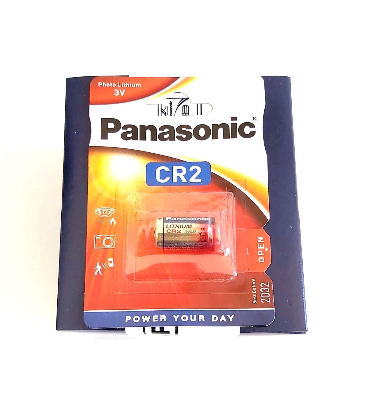 X 10 Pilas CR2 Panasonic 3v Litio