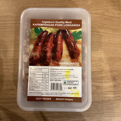Kapampangan Pork Longanisa Hammonado