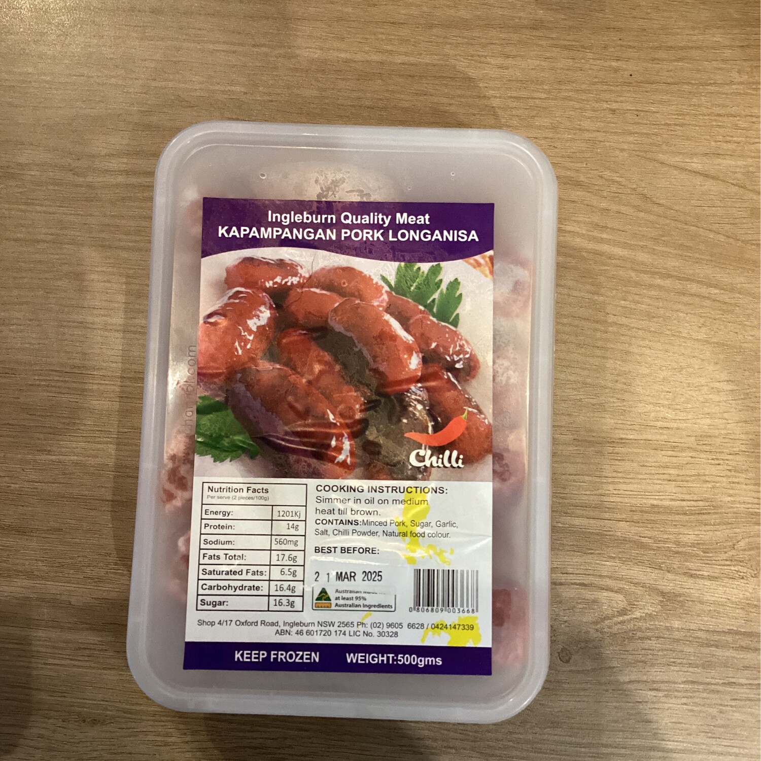 Kapampangan Pork Longanisa Chilli