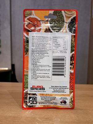 Euro Spice Garlic Mustard Seasoning (50g)