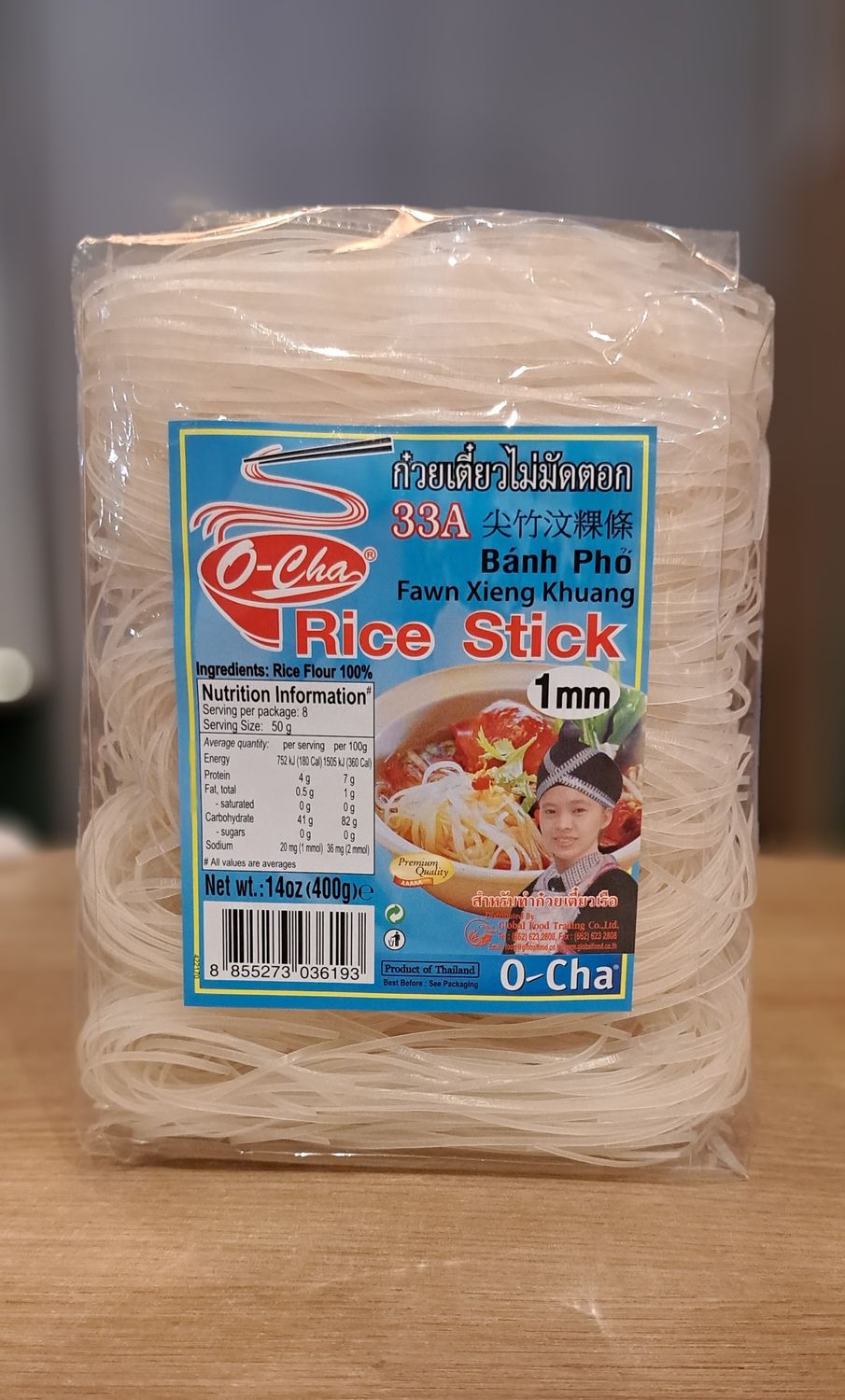 O-cha Rice Stick 1mm (400g)