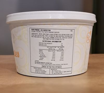 Pinoy Sorbetes Buko Pandan (1.5L)