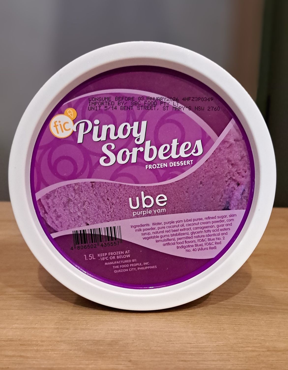 Pinoy Sorbetes Ube Flavour (1.5L)