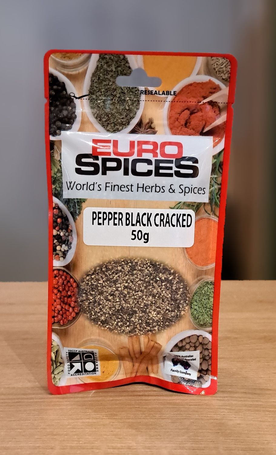 Euro Spice Pepper Black Cracked (50g)