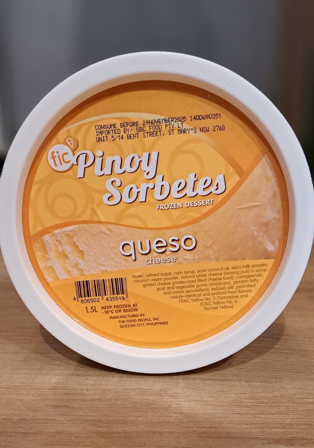 Pinoy Sorbetes Quezo (1.5L)