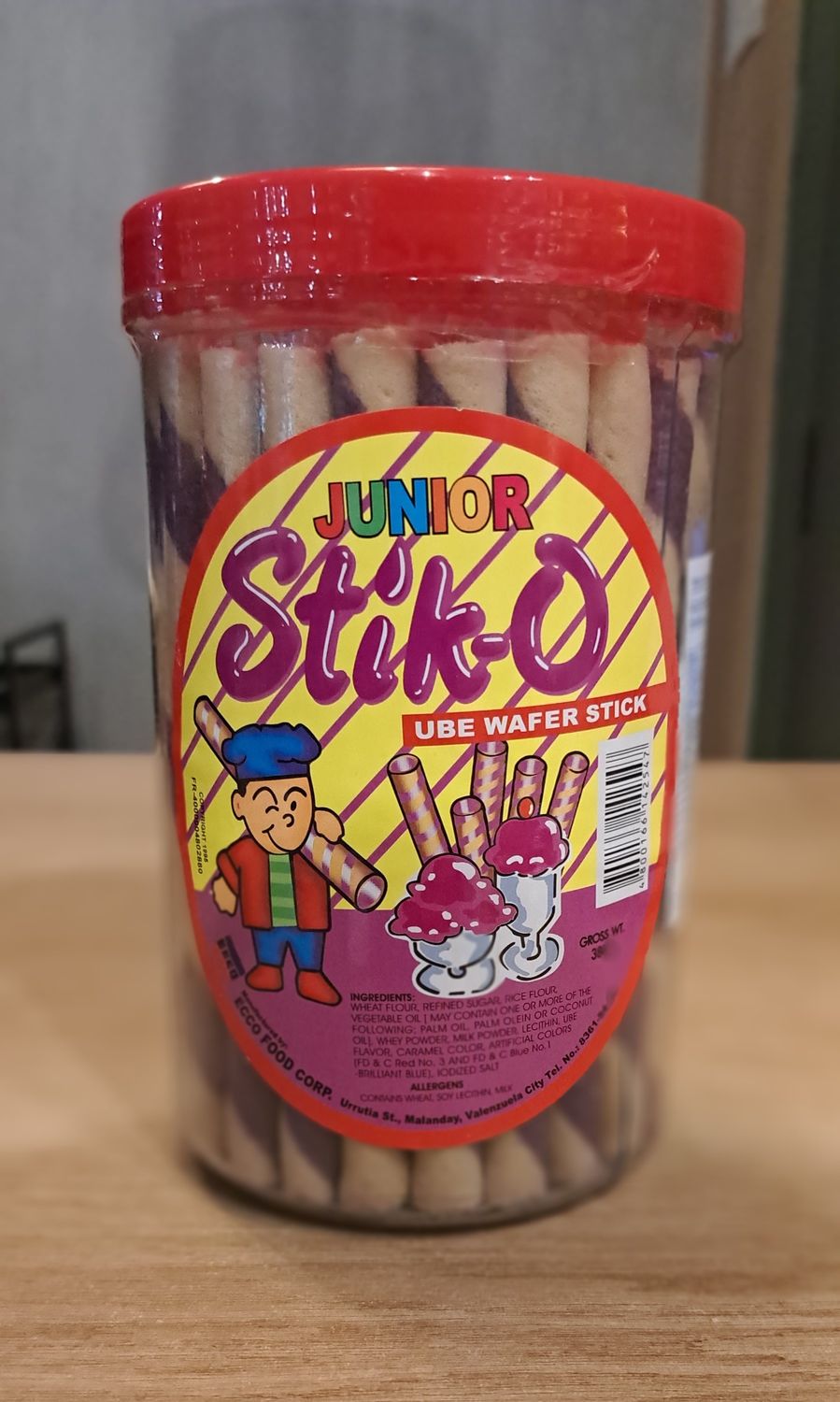 Stick-O Ube  wafer stick (380g)