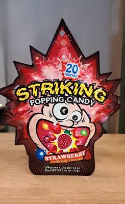 Striking Popping Candy Strawberry (30g)
