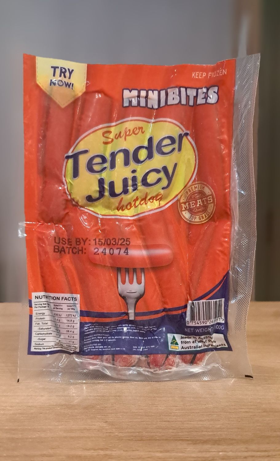 Super Tender Juicy Hotdog Minibites (500g)