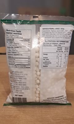 Cock Brand Tapioca Pearl Large (400g)