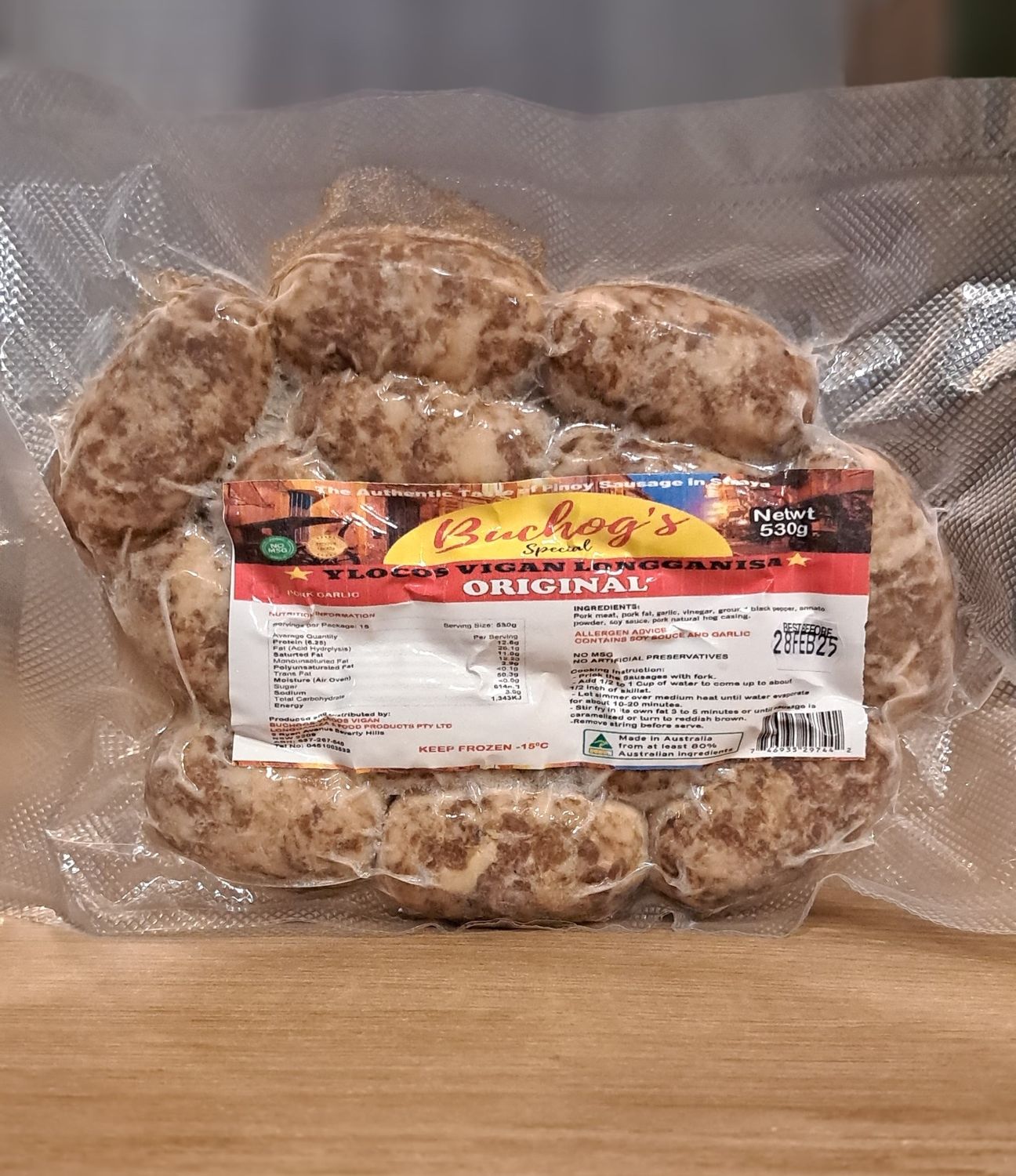 Buchog’s Ylocos Vigan Longganisan Original (500g)