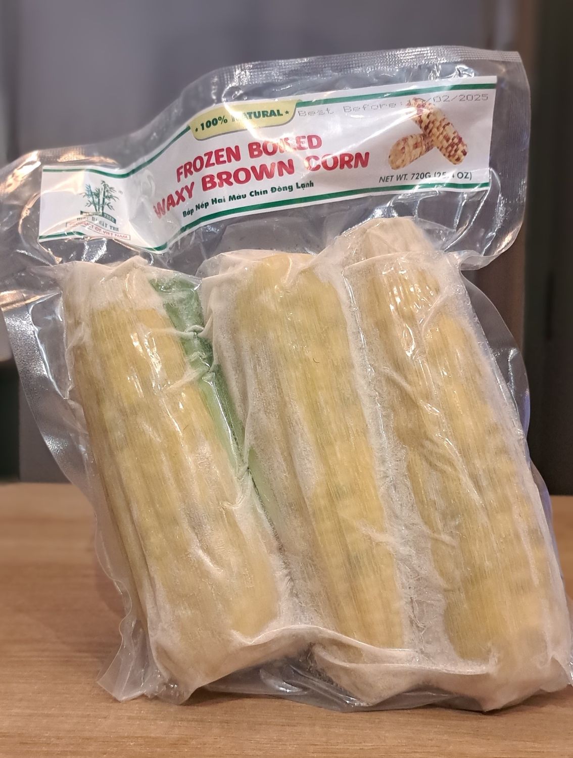 Bamboo Tree Frozen Boiled Waxy Brown Corn (720g)