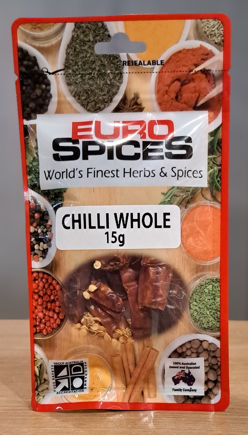 Euro Spice Chilli Whole (15g)