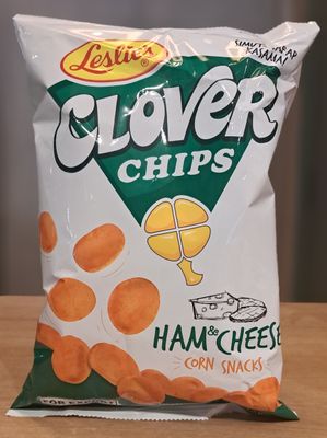 Leslie’s Clover Chips Ham and Cheese (145g)