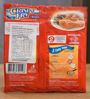 Ajinomoto Crispy Fry Breading Mix Original (62g)