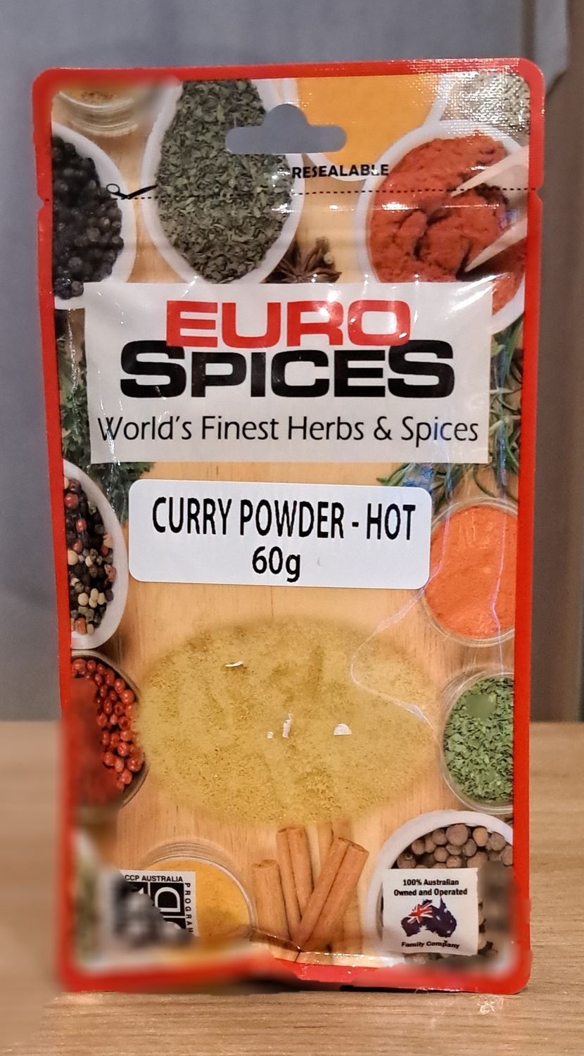 Euro Spice Curry Powder - Hot (60g)