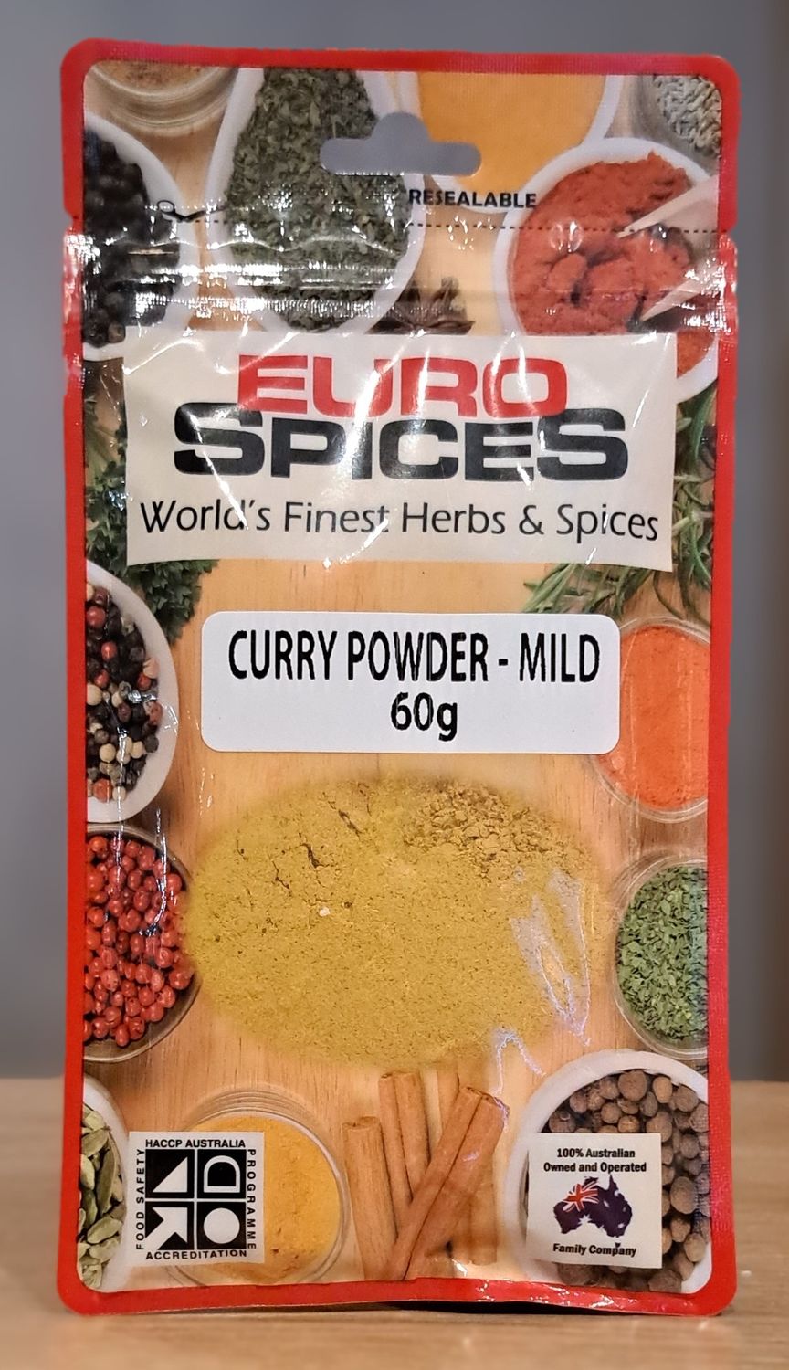 Euro Spice Curry Powder -Mild (60g)