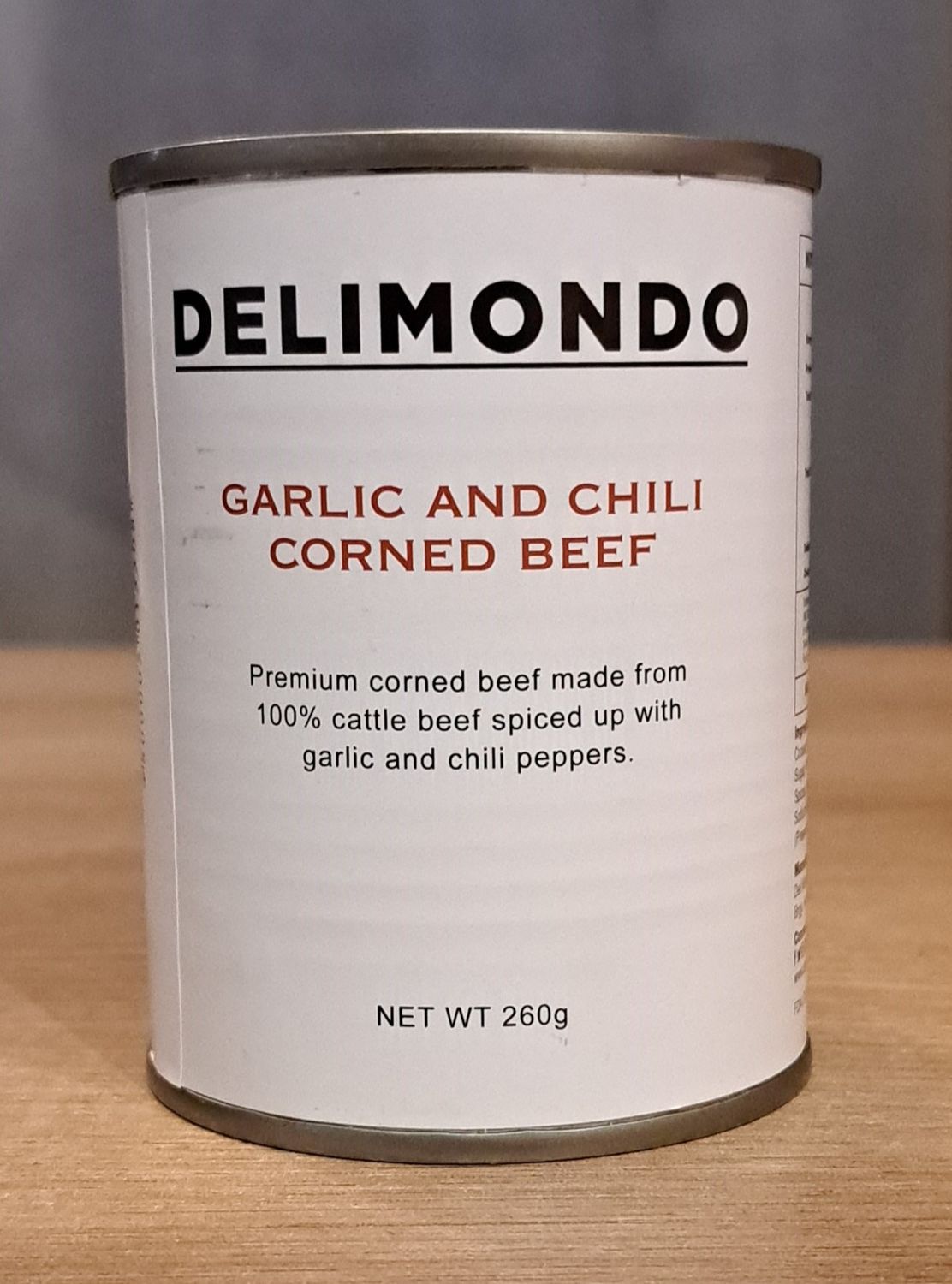 Delimondo Garlic and Chilli Corned Beef [260g)