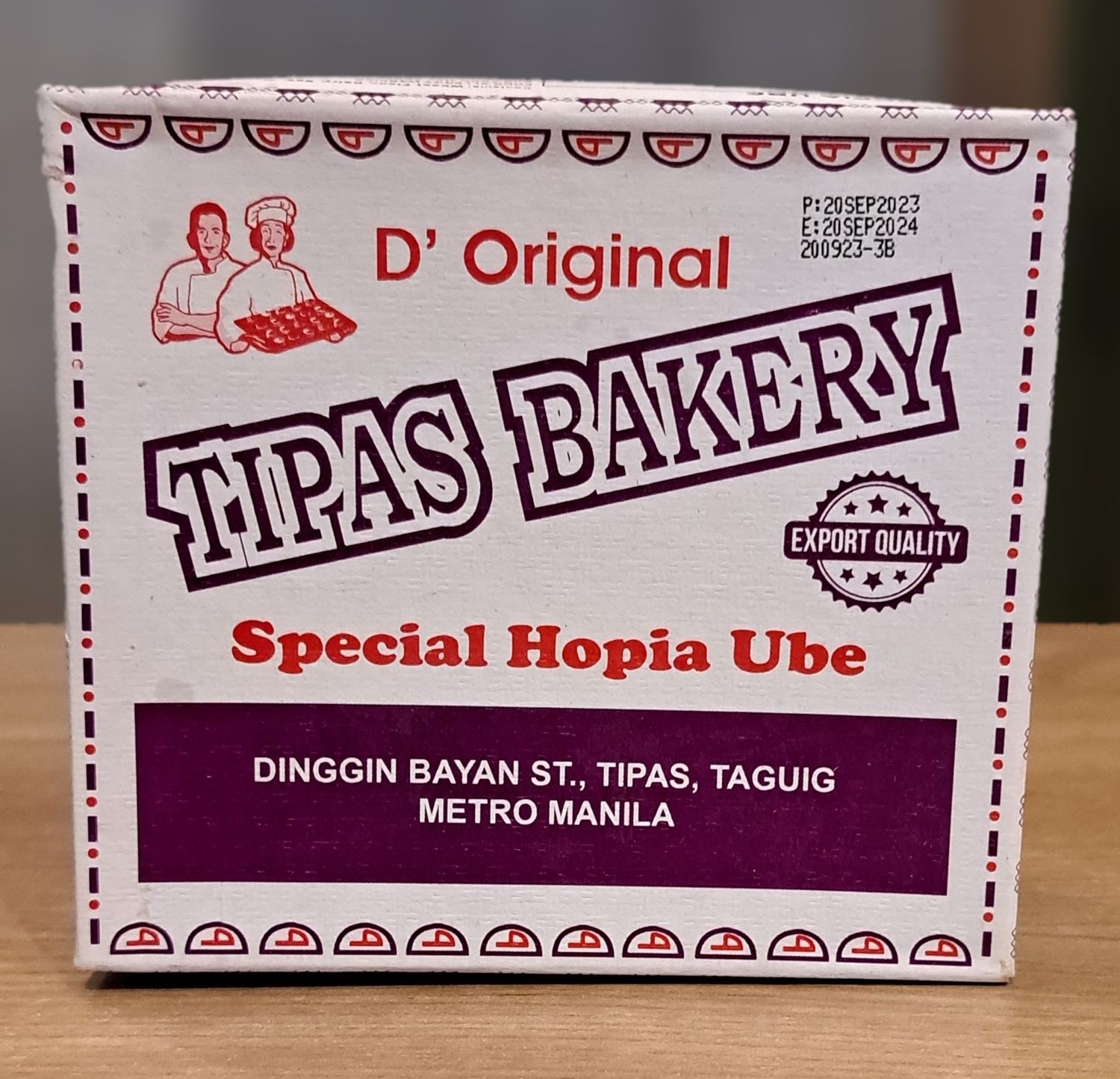 D’ Original Tipas Bakery Special Hopia Ube (480g)